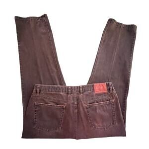 HILTL Dolf Ultimate Trouser Denim-Like Pants Macedonia Deep Red 38x29.5 Men